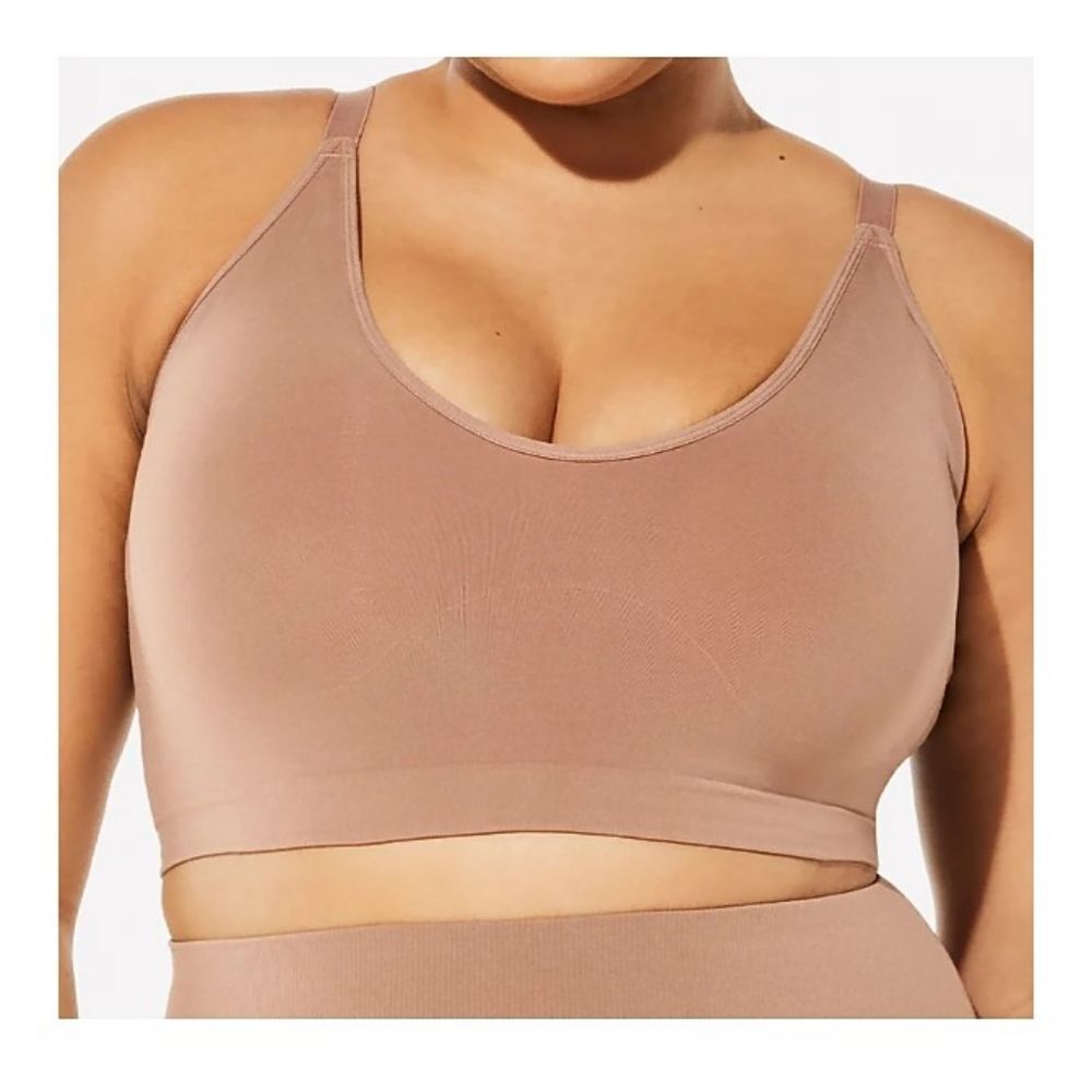 YITTY Nearly Naked Shaping Plunge Bra XL/XXL Moody Taupe Convertible Racerback